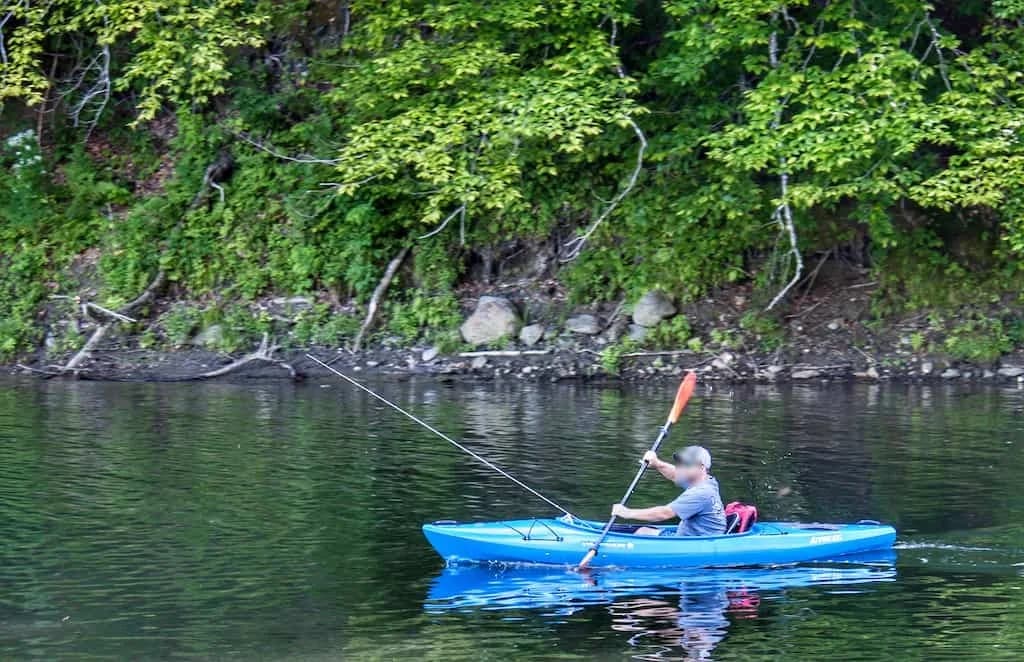 Little River State Park swimming hole near Waterbury, Vermont