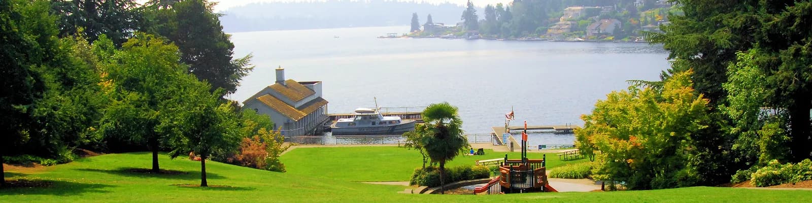 Clyde Beach Park swimming hole near Bellevue, Washington