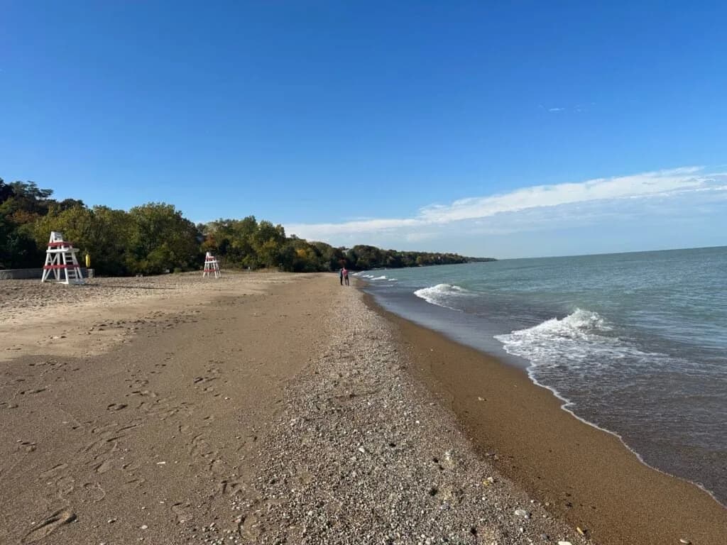 Tower Road Park/Beach swimming hole near Winnetka, Illinois