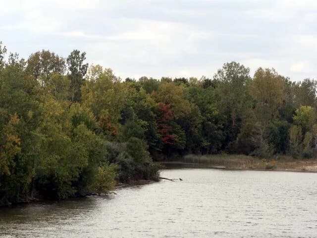 Alum Creek State Park Beach swimming hole near Lewis Center, Ohio