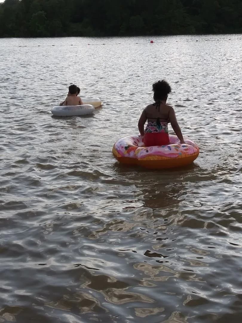 Little Platte Beach swimming hole near Smithville, Missouri