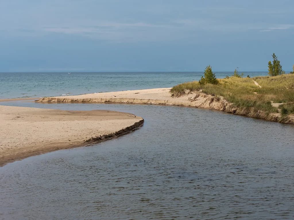 Duck Lake State Park swimming hole near Whitehall, Michigan