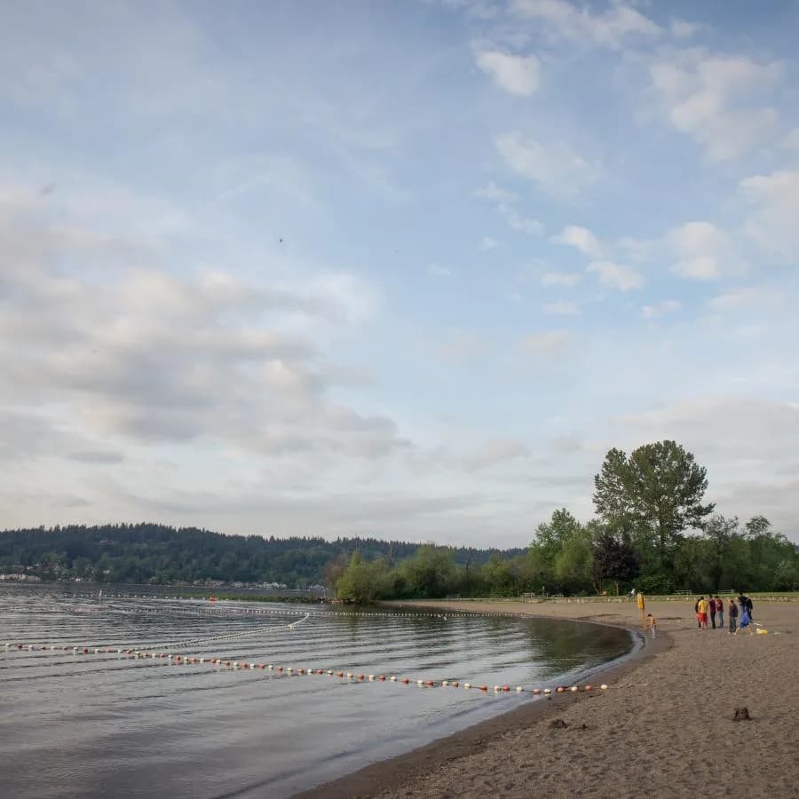Lake Sammamish State Park swimming hole near Issaquah, Washington