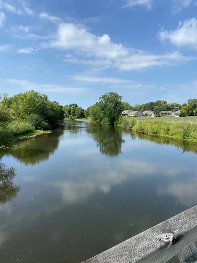 City Beach swimming hole near Owatonna, Minnesota
