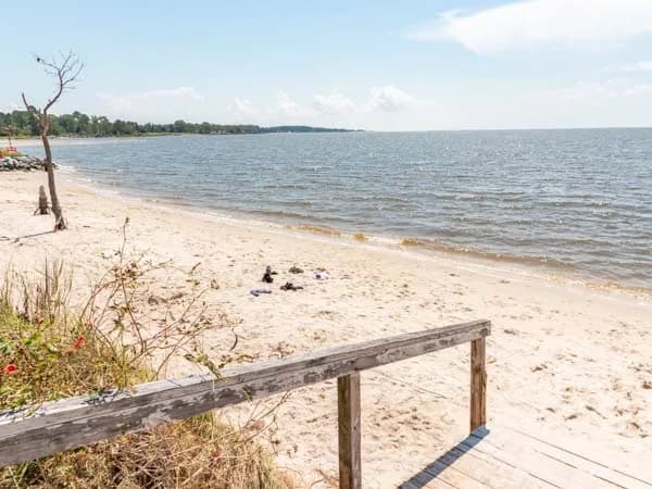 Cove Beach Park swimming hole near Bivalve, Maryland