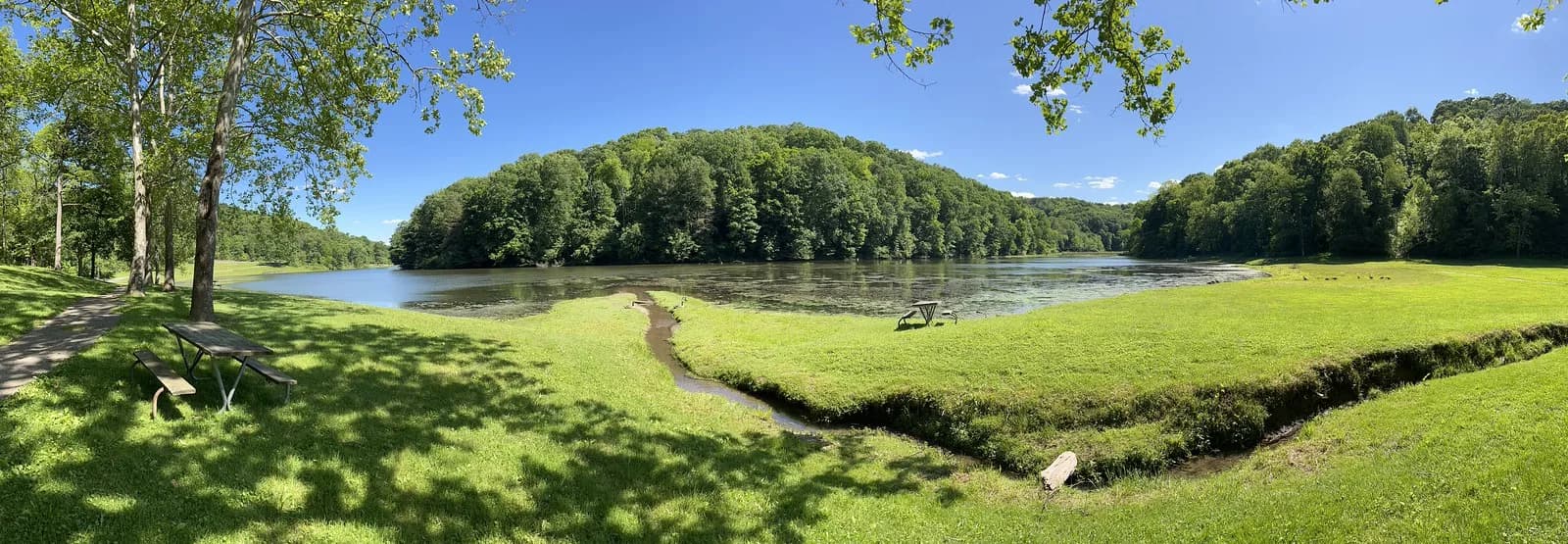 Jefferson Lake Beach swimming hole near Richmond, Ohio