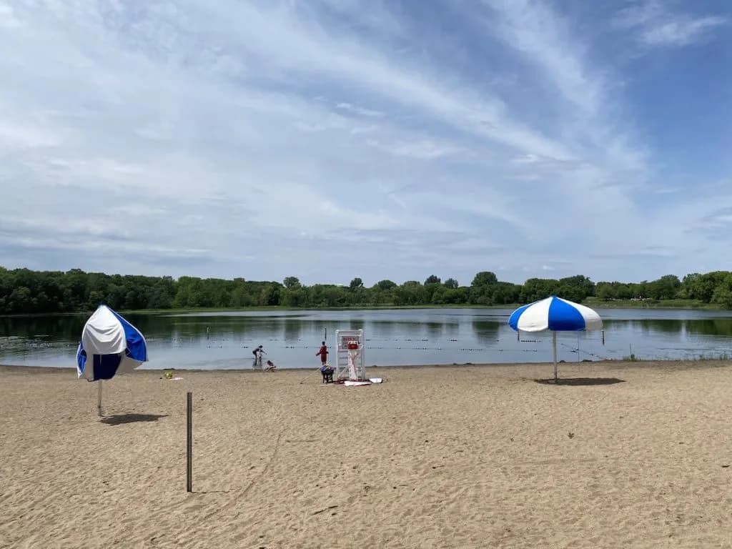 Round Lake Park swimming hole near Eden Prairie, Minnesota