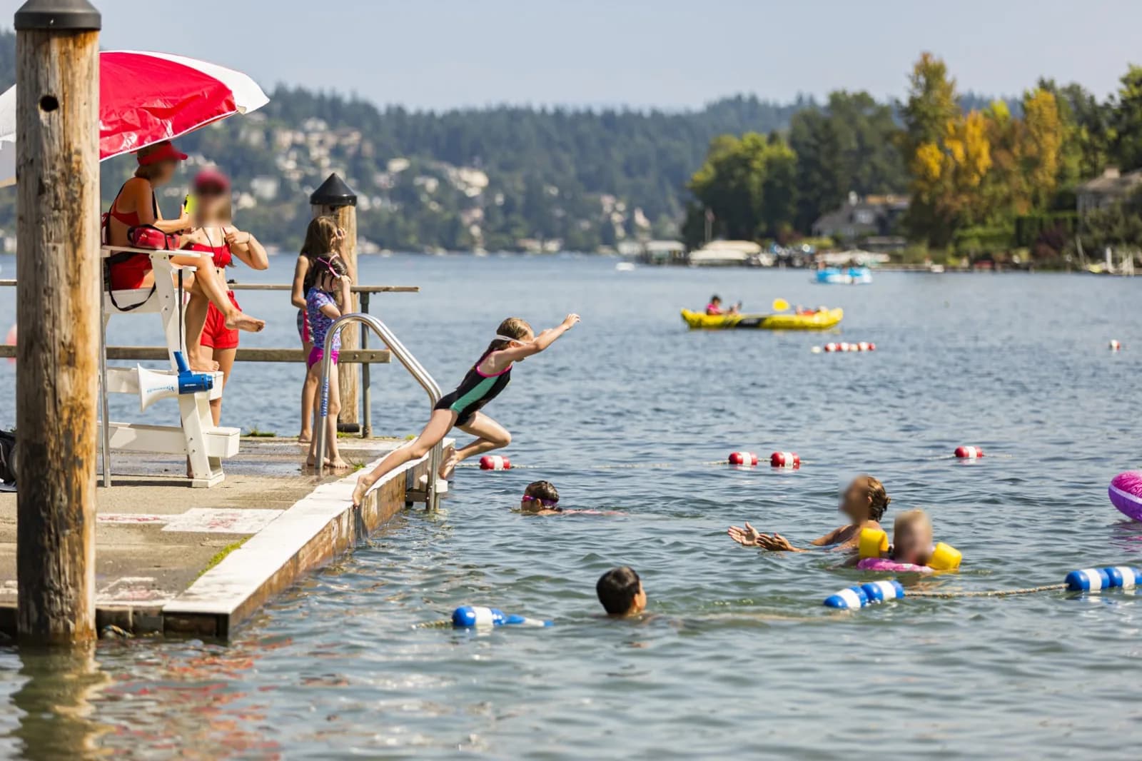 Idylwood Park swimming hole near Redmond, Washington