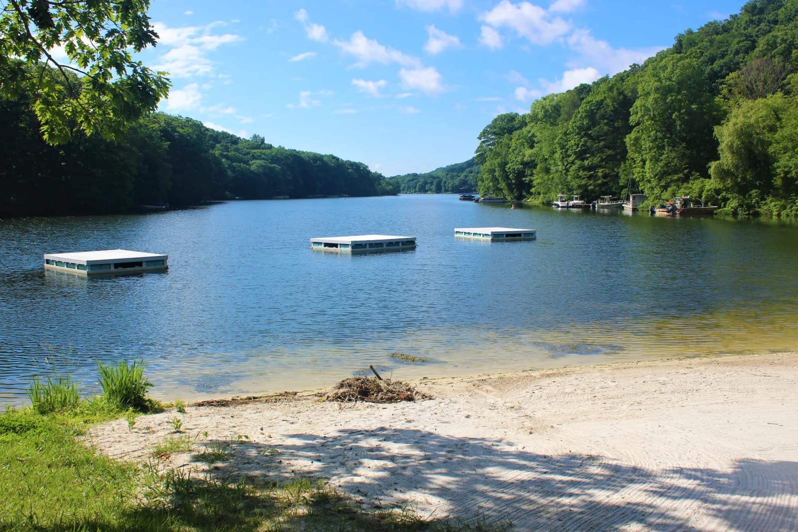 Sherman Town Park swimming hole near Sherman, Connecticut