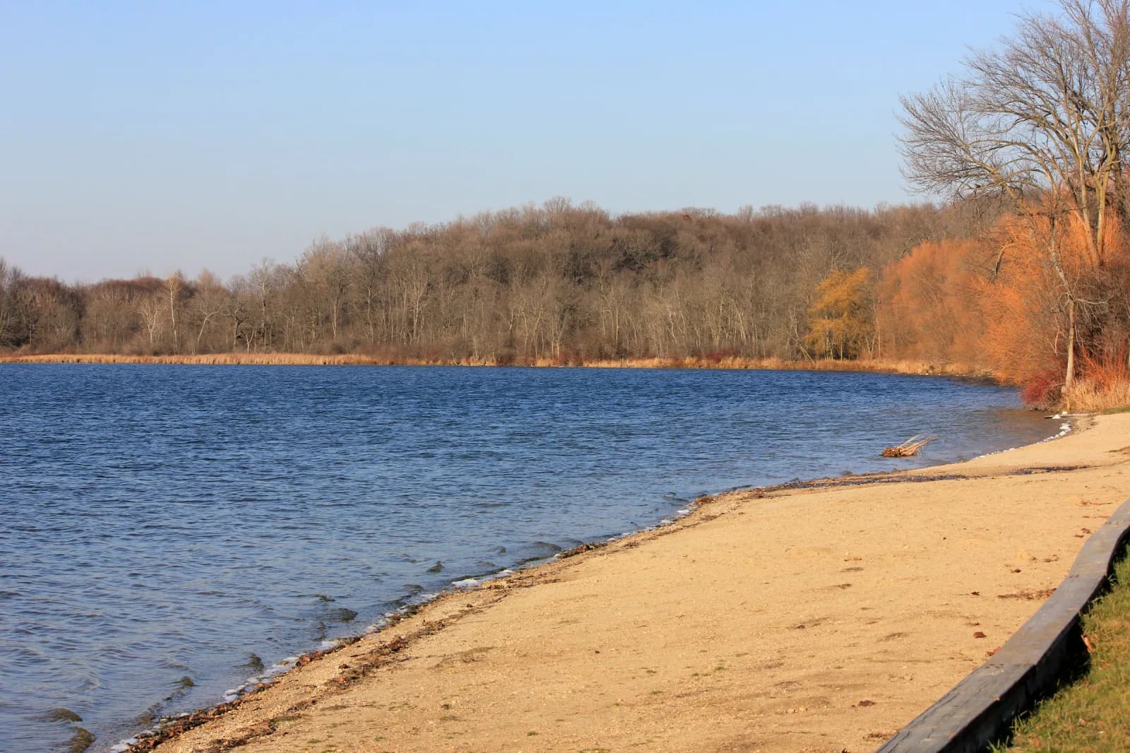 Pike Lake Beach swimming hole near Hartford, Wisconsin
