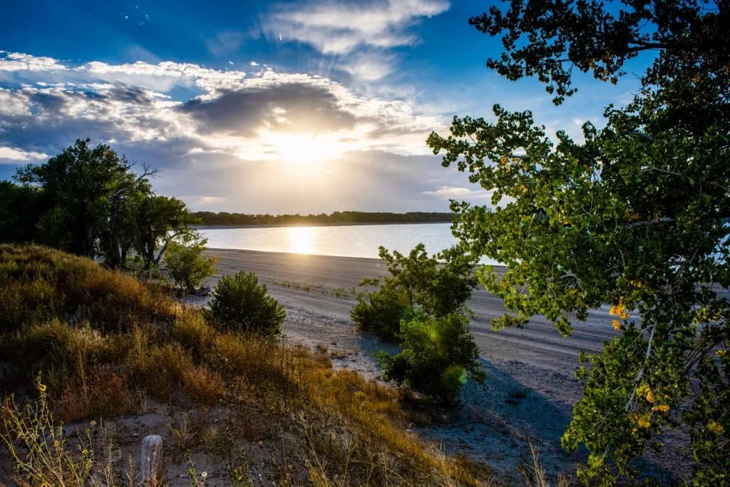 Lake Minatare State Recreation Area swimming hole near Minatare, Nebraska
