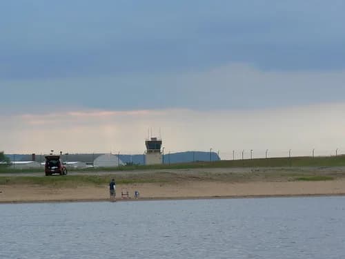 Airport Beach swimming hole near La Crosse, Wisconsin