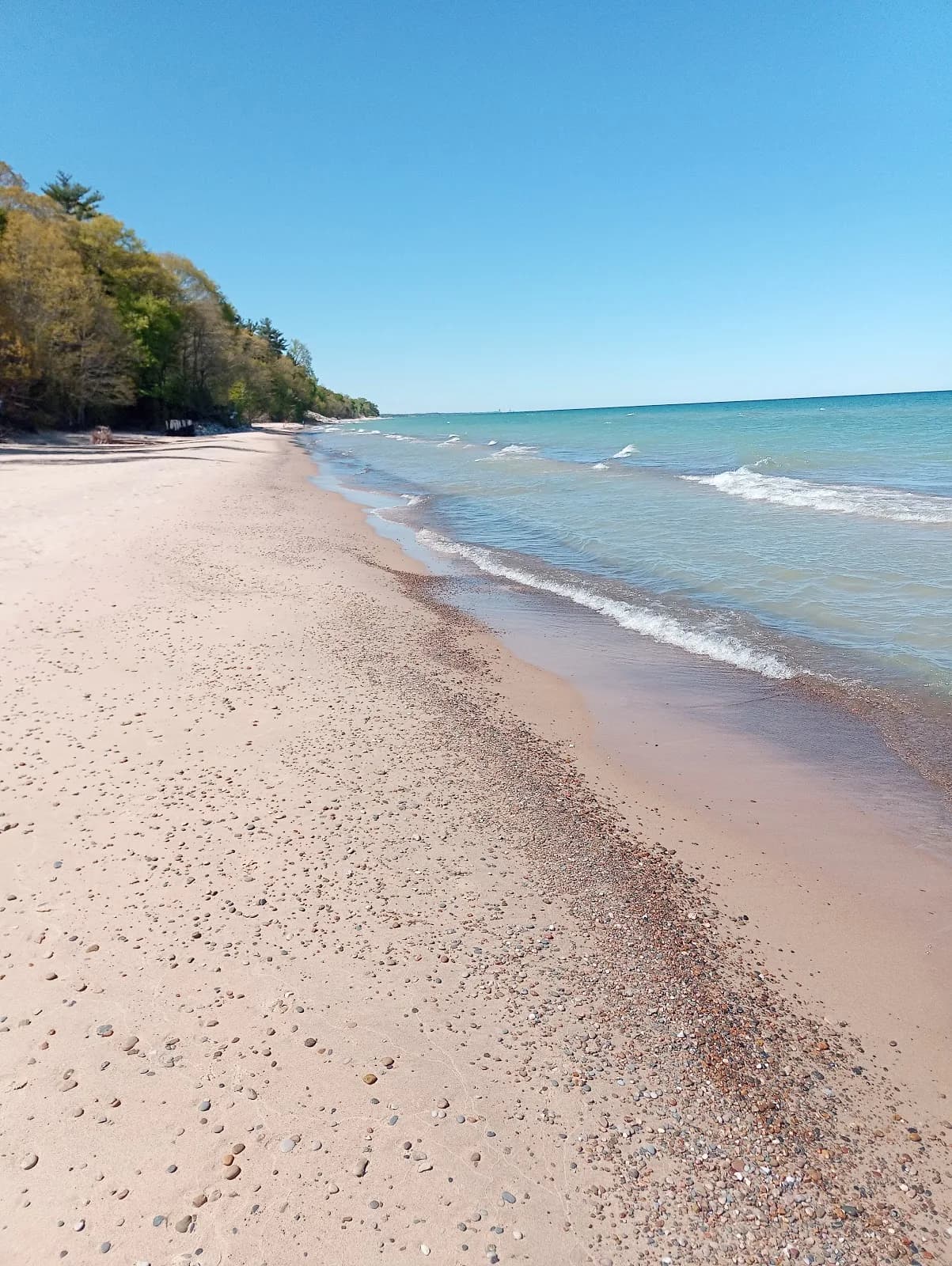Cherry Beach swimming hole near Three Oaks, Michigan