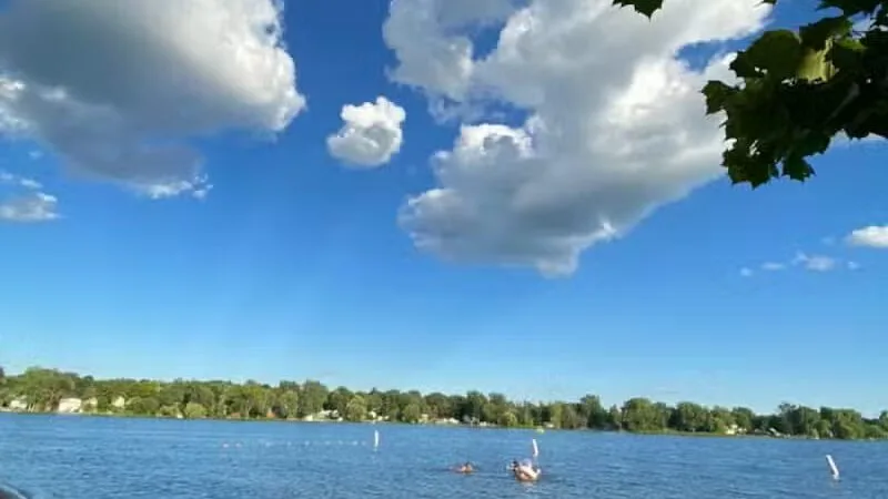 Bath Township Park Lake Beach swimming hole near Bath Township, Michigan