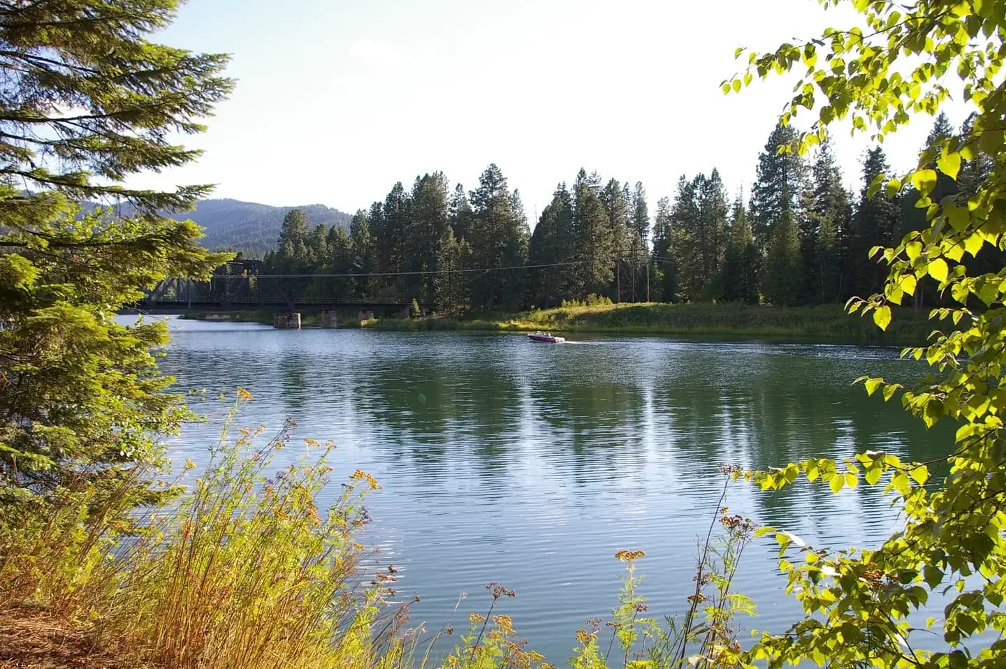 Priest River Recreation Area swimming hole near Priest River, Idaho