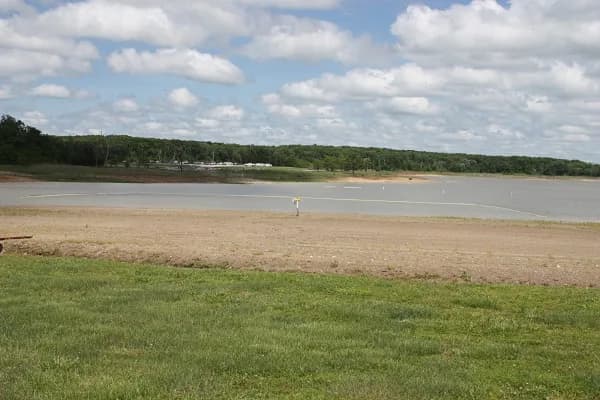 Mark Twain State Park Beach swimming hole near Florida, Missouri