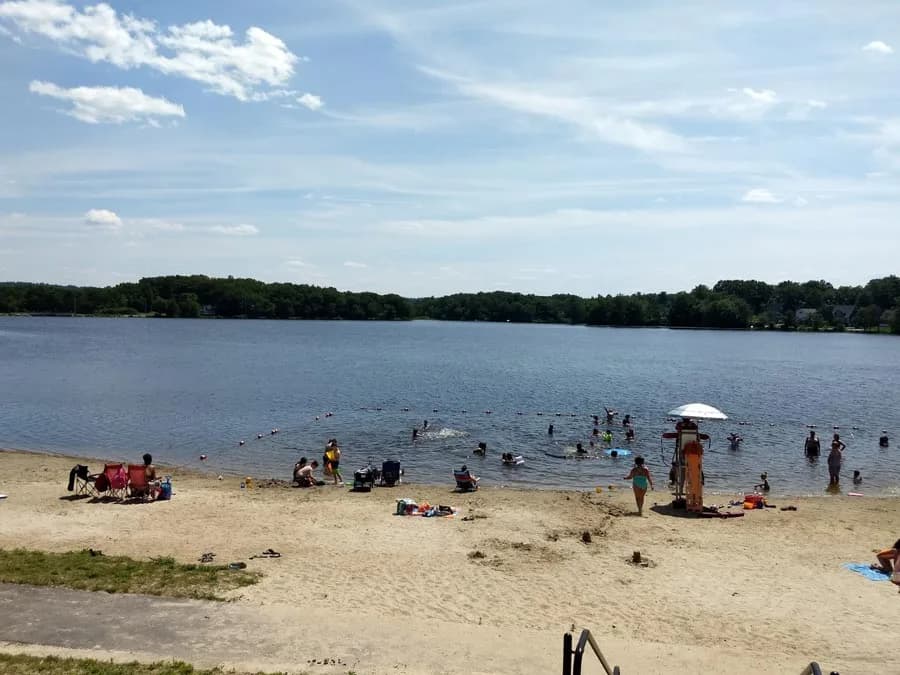 Varney Playground swimming hole near North Chelmsford, Massachusetts