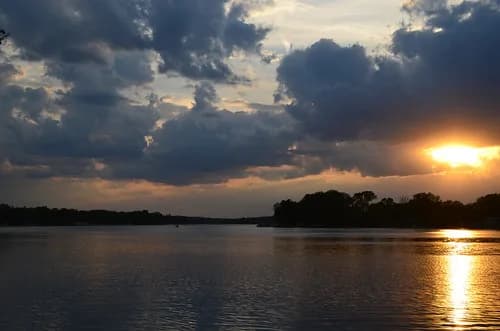 Frost Woods Beach swimming hole near Monona, Wisconsin