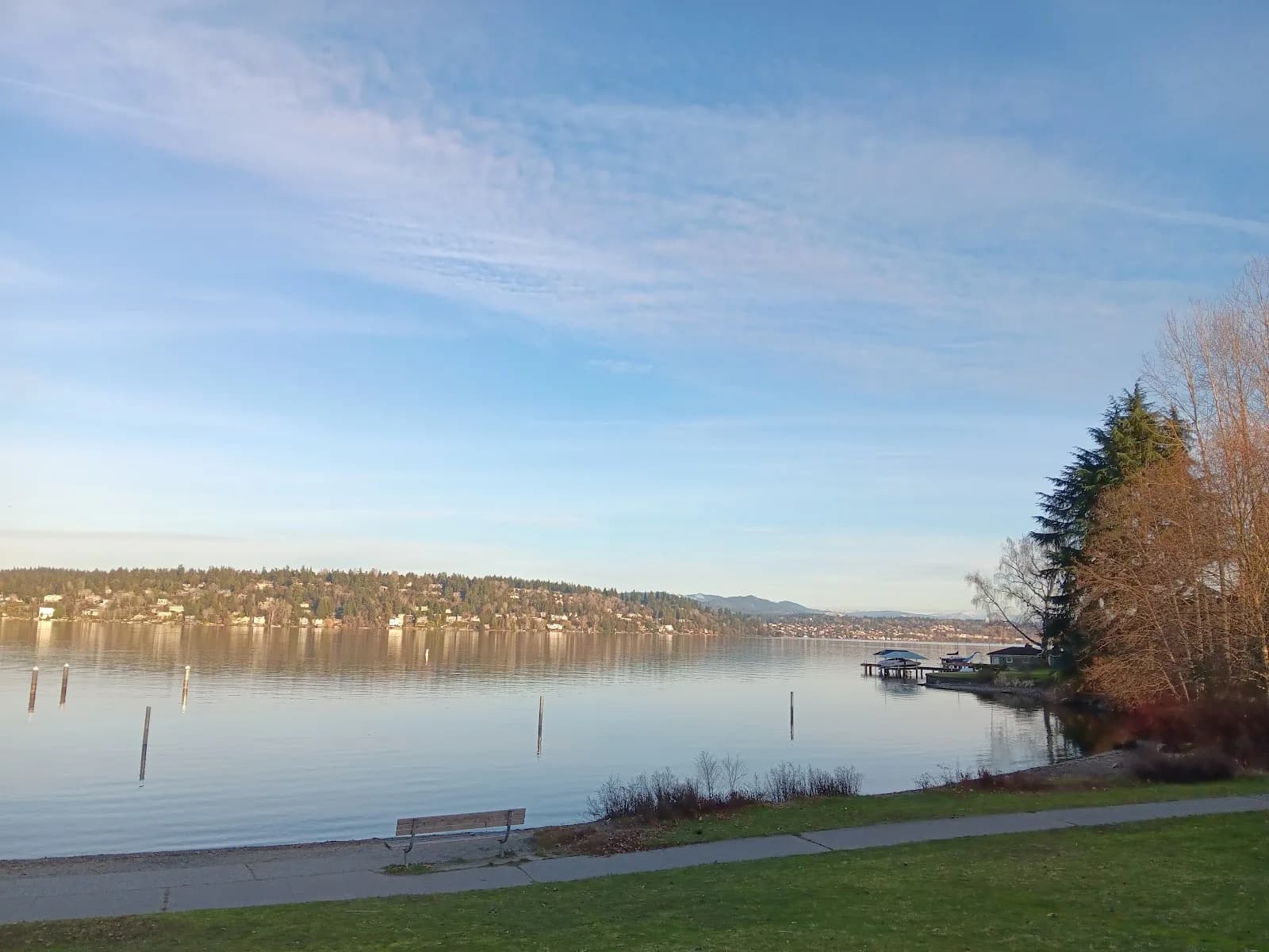 Pritchard Island Beach swimming hole near Seattle, Washington