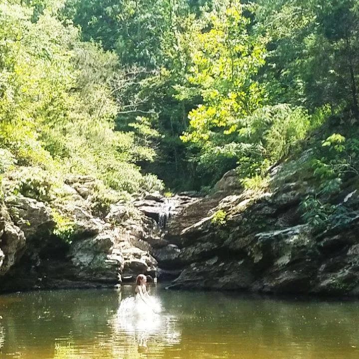 Blue Hole swimming hole near Allison Mills, Alabama