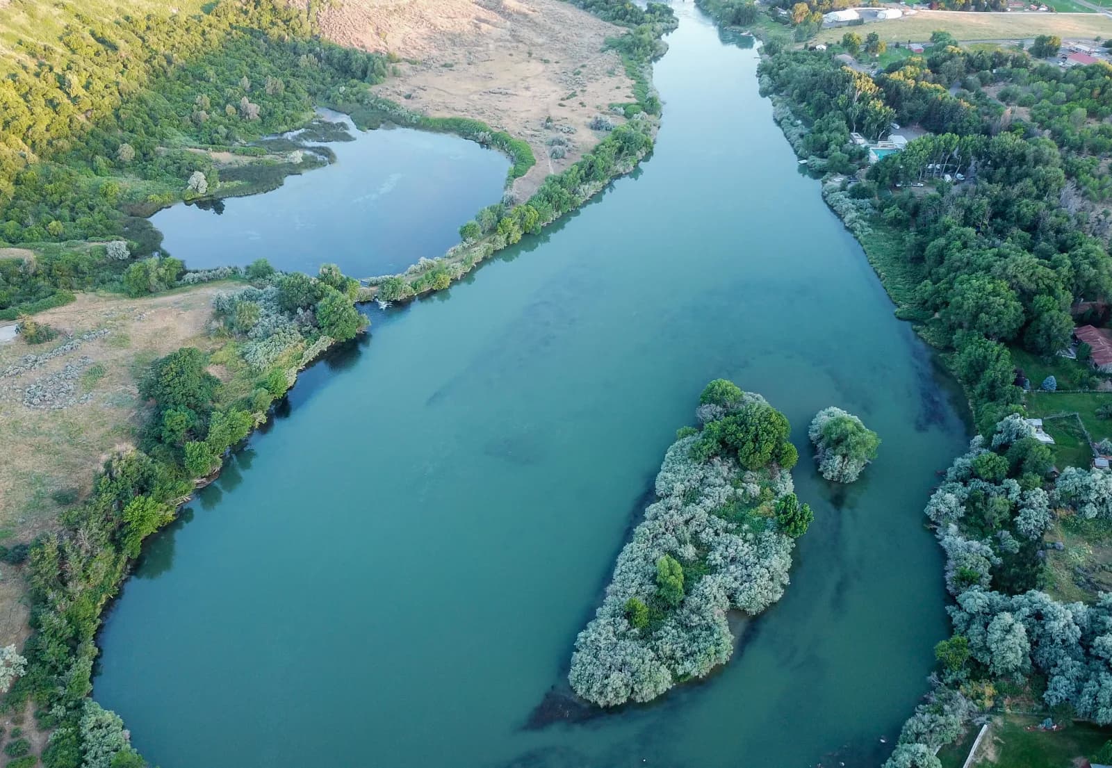Banbury Hot Springs swimming hole near Buhl, Idaho