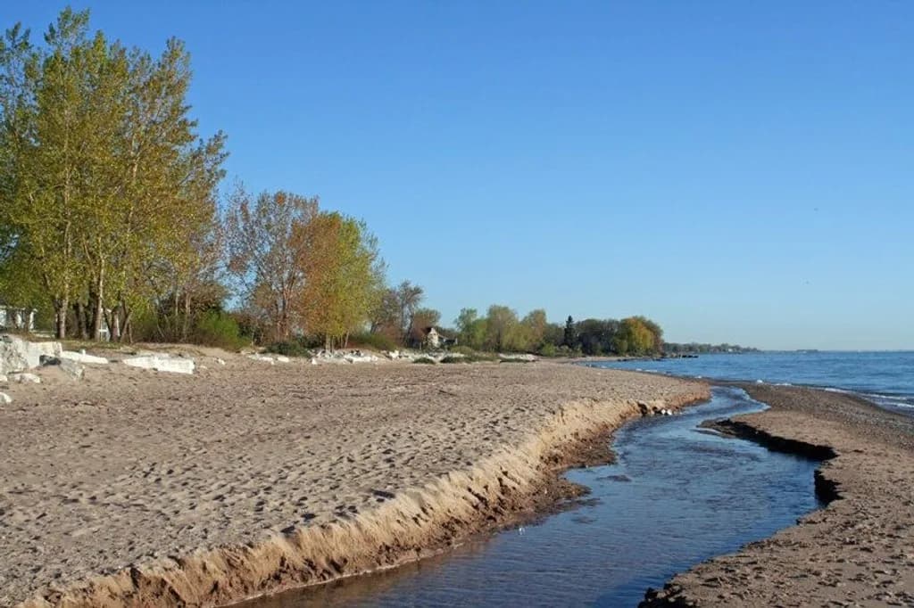 Carol Beach / Prairie Shores Beach swimming hole near Pleasant Prairie, Wisconsin