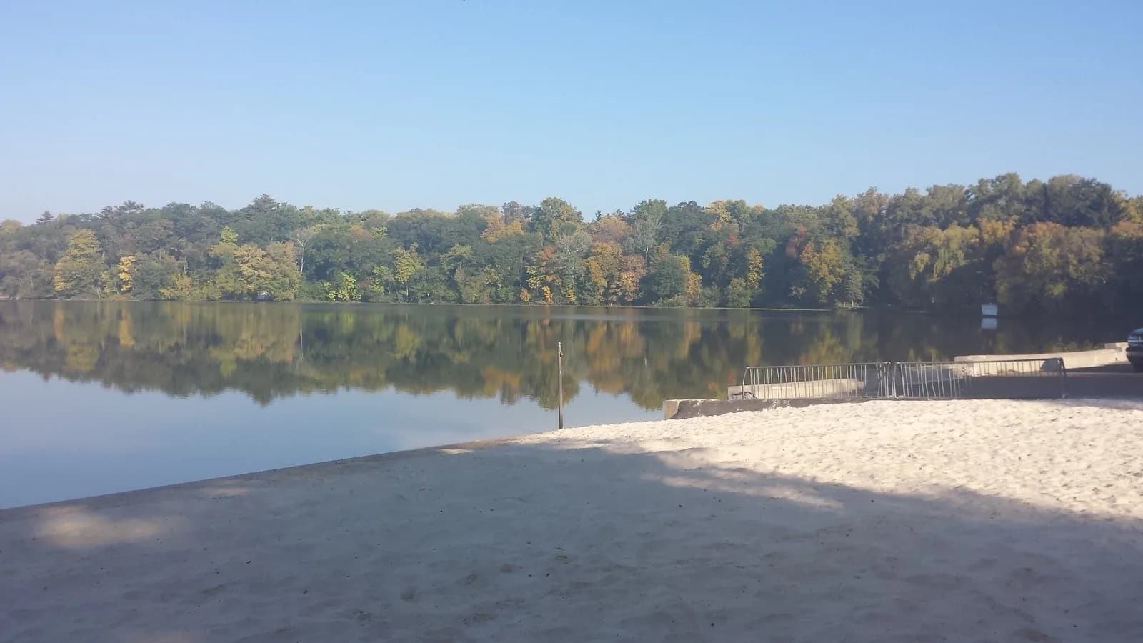 Silver Lake Beach swimming hole near Portage, Wisconsin
