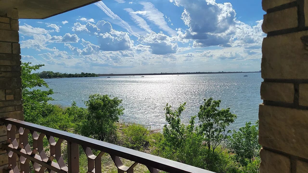 Walnut River Beach swimming hole near El Dorado, Kansas