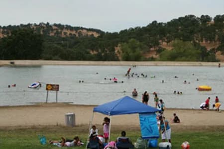 Don Pedro Lake swimming pond swimming hole near La Grange, California