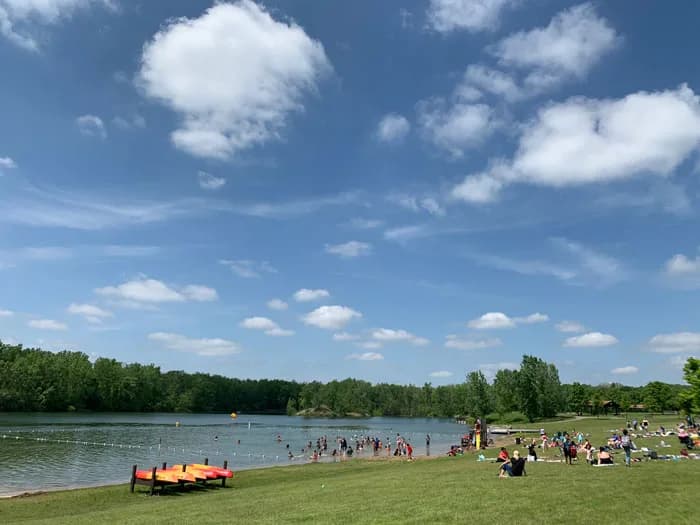 Hawk Island Park swimming hole near Lansing, Michigan
