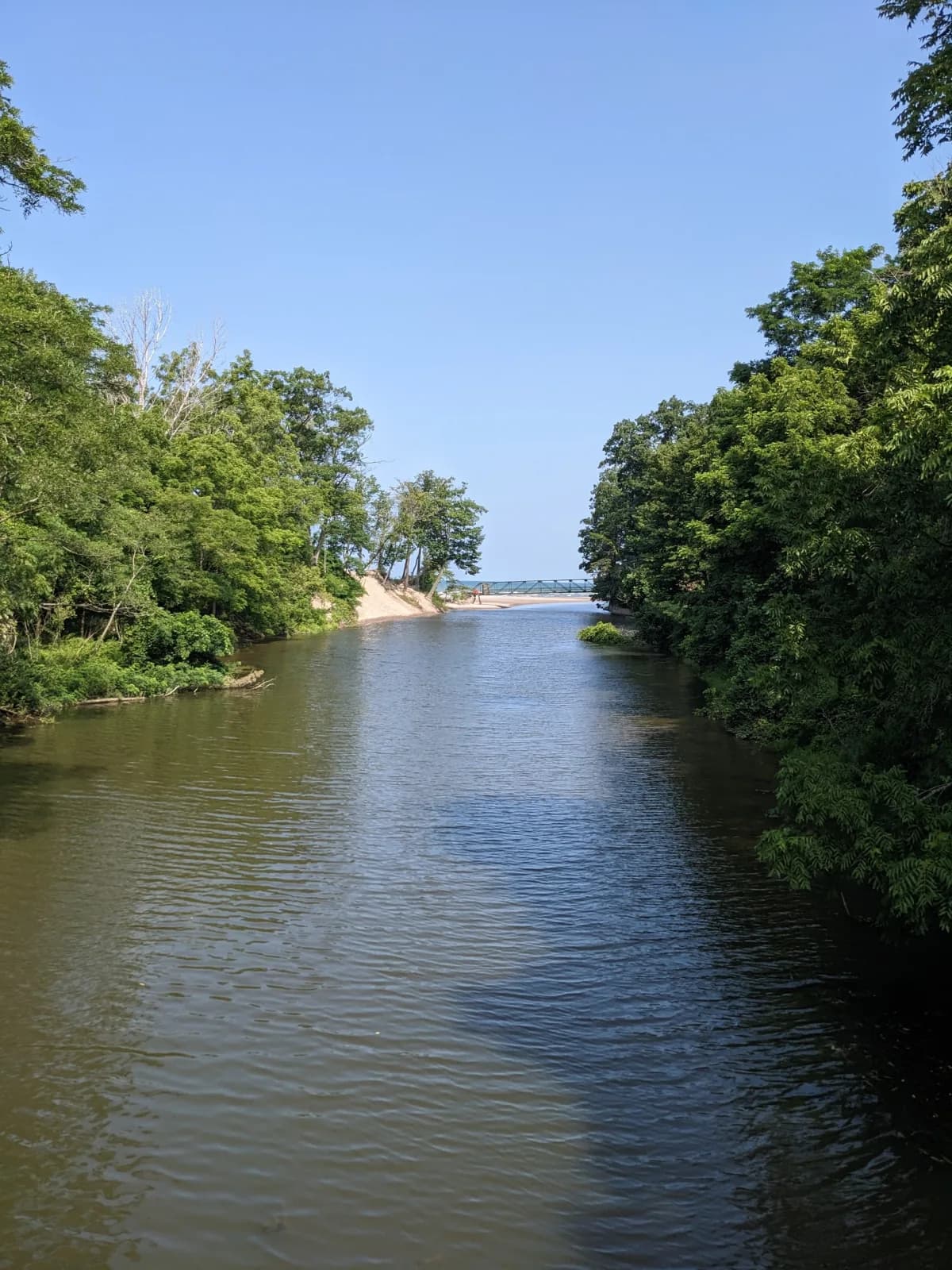 Bennett Beach swimming hole near Angola, New York