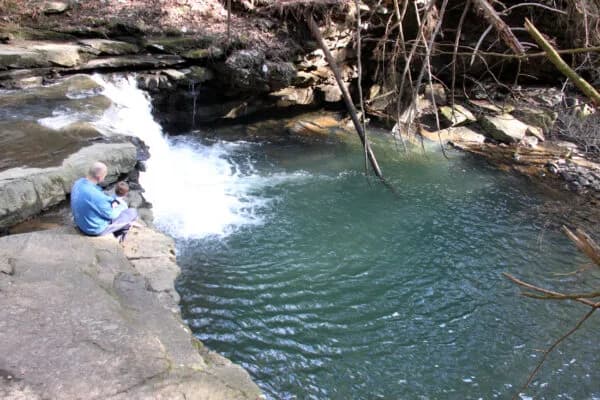 Blue Hole Falls swimming hole near Tracy City, Tennessee