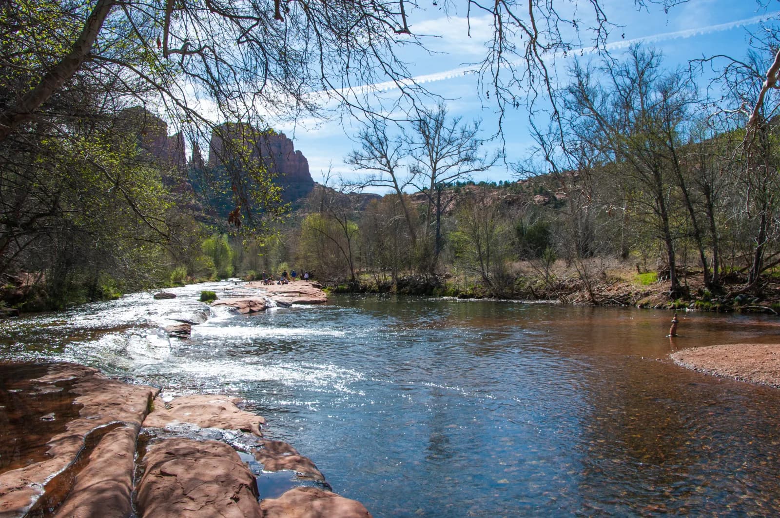 Crescent Moon Day Use Site swimming hole near Munds Park, Arizona