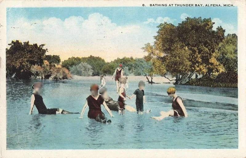 Starlite Beach swimming hole near Alpena, Michigan