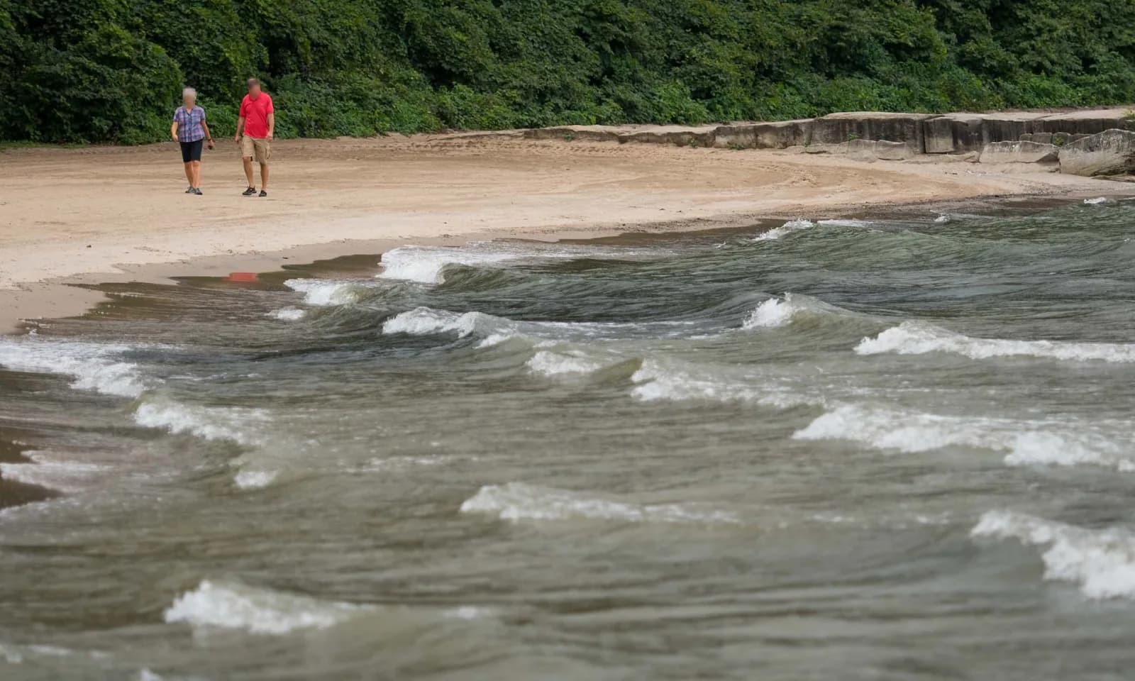 Huntington Beach Reservation swimming hole near Bay Village, Ohio