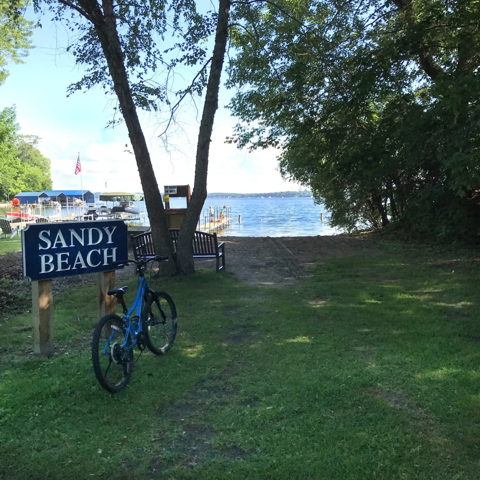 Sandy Beach swimming hole near Excelsior, Minnesota