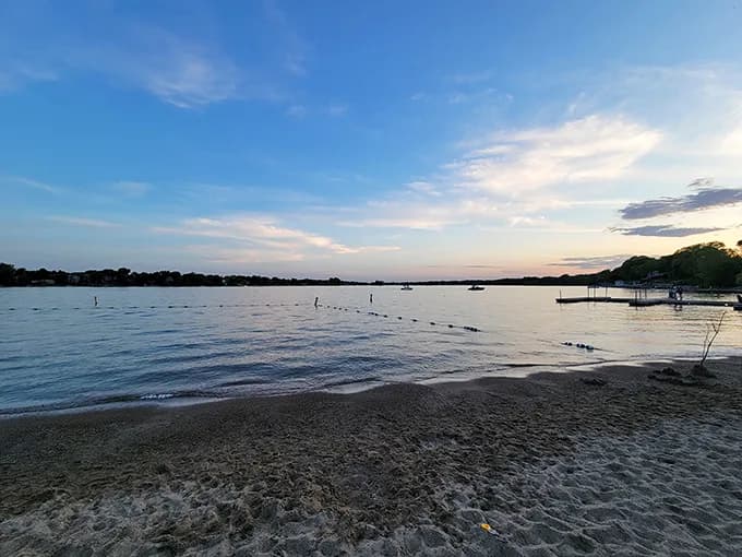 Sand Point Beach swimming hole near Prior Lake, Minnesota