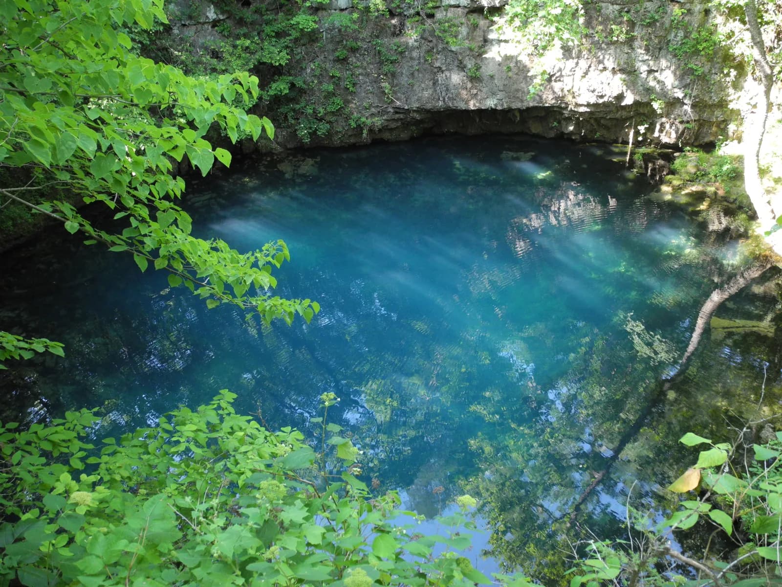 Round Spring Campground swimming hole near Eminence, Missouri
