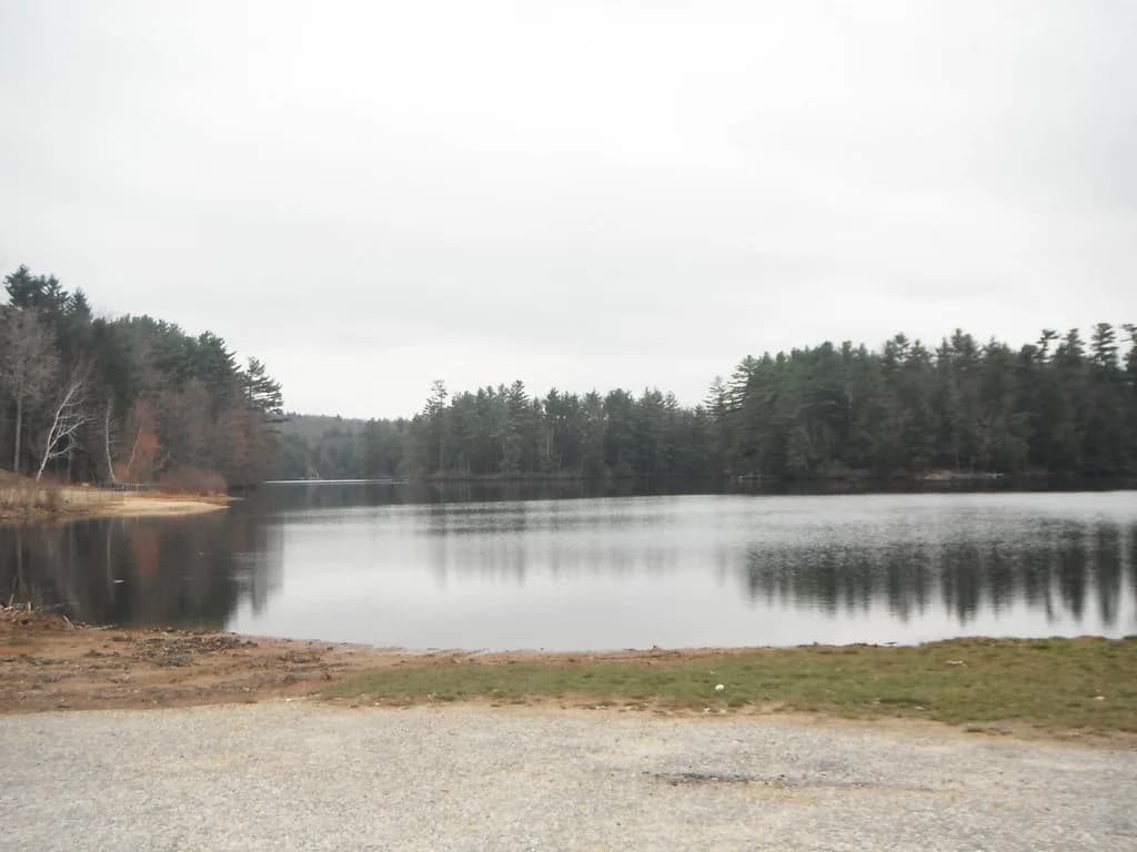 Lake Ellis Beach swimming hole near Athol, Massachusetts