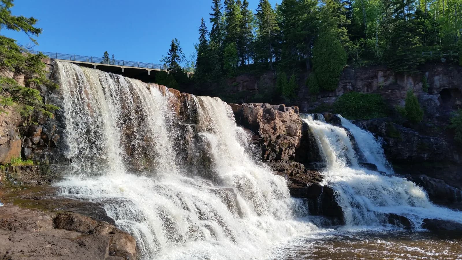 Gooseberry Falls State Park swimming hole near Two Harbors, Minnesota