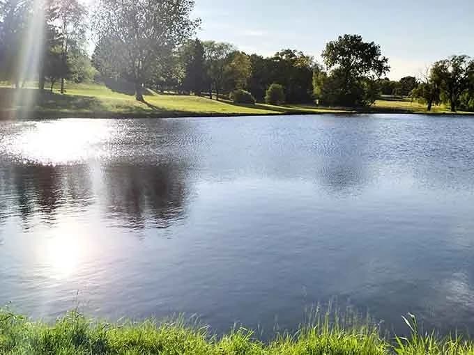 Crystal Lake Park swimming hole near Beaver Dam, Wisconsin