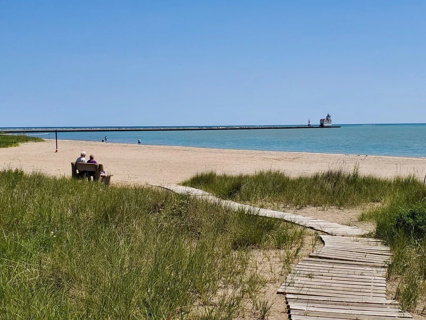 Selner Park swimming hole near Kewaunee, Wisconsin