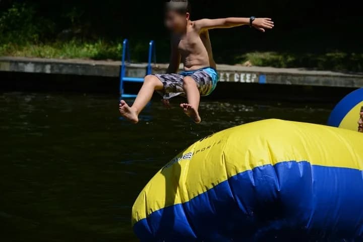 Lake Arrowhead swimming hole near Baiting Hollow, New York