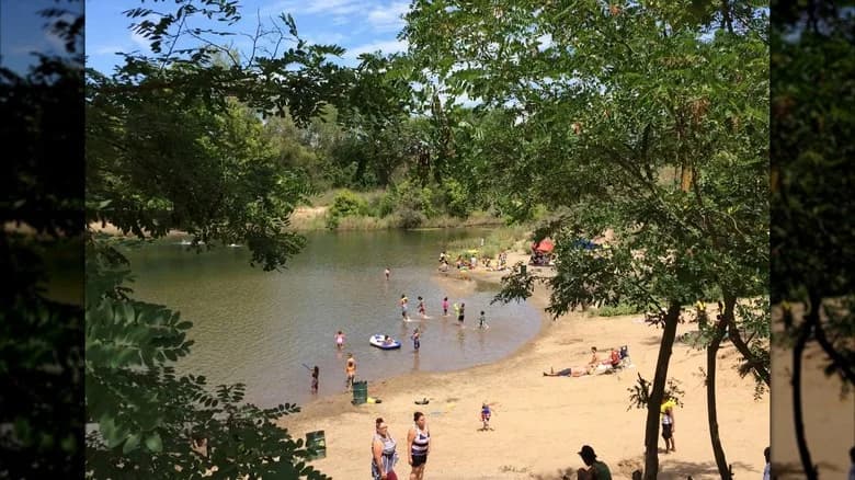 Paradise Beach swimming hole near Sacramento, California