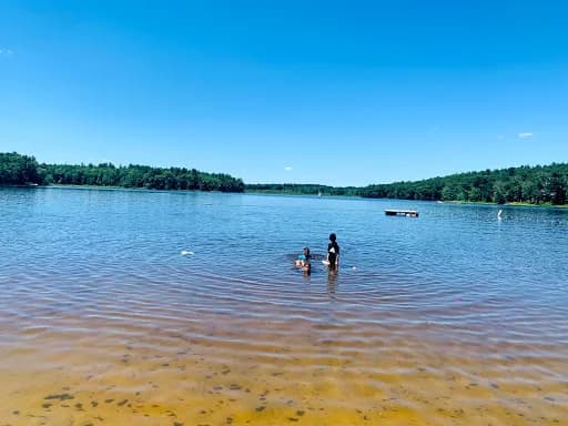 Long Lake Beach swimming hole near Littleton, Massachusetts