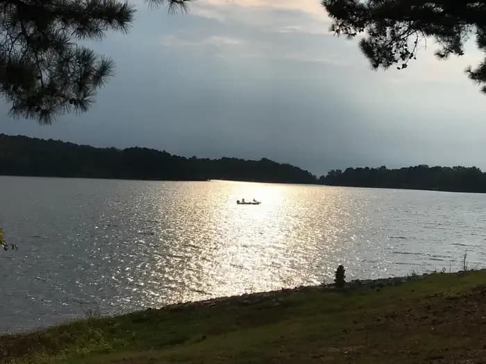 Wallace Creek Campground swimming hole near Pope, Mississippi