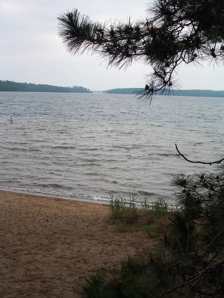 North Trout Lake campground swimming hole near Boulder Junction, Wisconsin