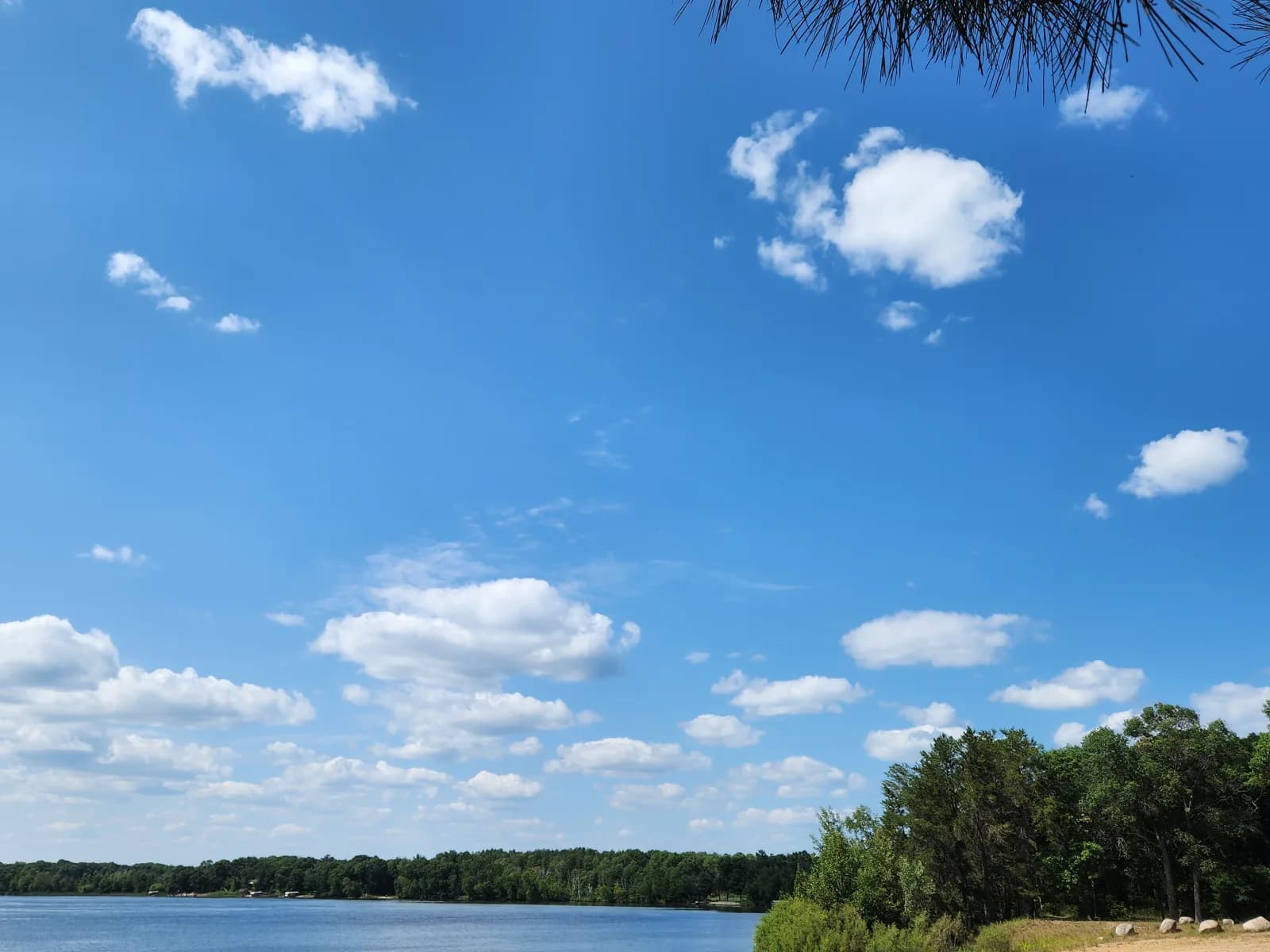 Whipple Beach swimming hole near Baxter, Minnesota