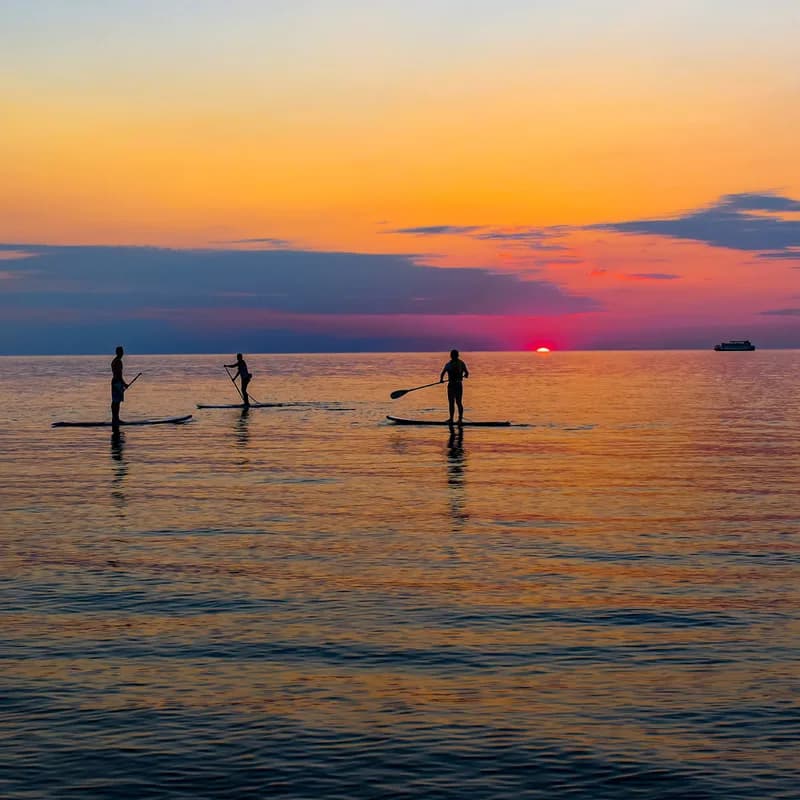 Oval Beach swimming hole near Saugatuck, Michigan