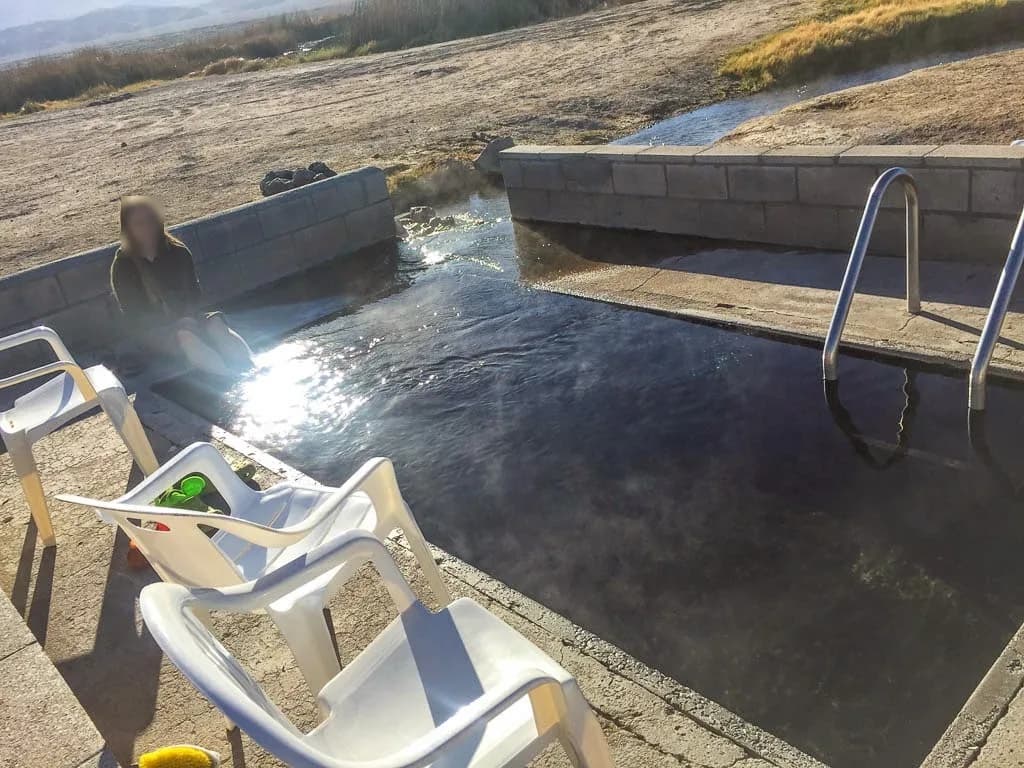 Fish Lake Valley Hot Well swimming hole near Dyer, Nevada